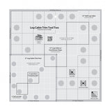 Creative Grids Log Cabin Trim Tool Two 6in & 12in Blocks Quilt Ruler # CGRJAW2