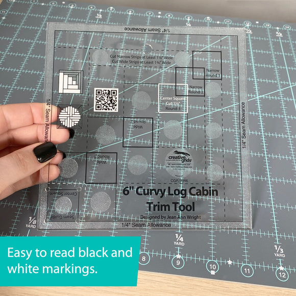 Creative Grids Curvy Log Cabin 6in