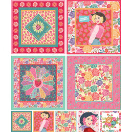 Calico Cowgirls Bandana Panel Multi CW24832