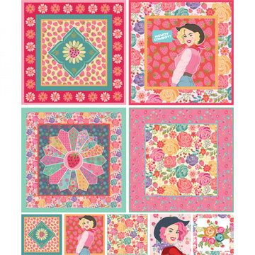 Calico Cowgirls Bandana Panel Multi CW24832  Fabric - StoryQuilts.com