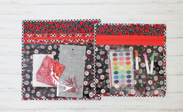 Project Bag Zippity-Do-Done Kit - Red  Kit - StoryQuilts.com