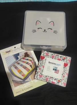 Kitty Box Set - 42 Purrfect Cats 5in squares, Sweet and Charming Pattern