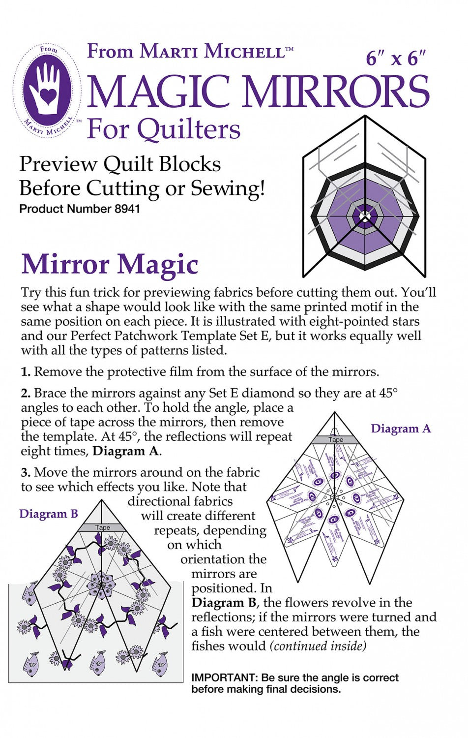 Magic Mirrors 6in x 6in # MM8941