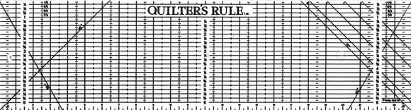 Quilter's Rule 6 1/2in x 24in Ruler With Grids # QR1