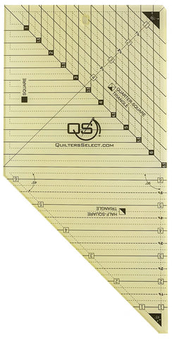 Quilter's Select Tri/Square 3 In 1 Combo Ruler # QS-TRISQU