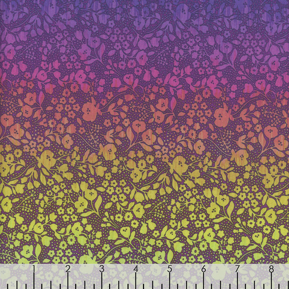 Berry Smoothie Floral Ombre # 6939S-56,  sold in 1/2 yard increments.