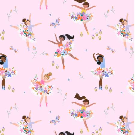 Dear Stella Fabrics Tutu Much Attitude Dancers Pink