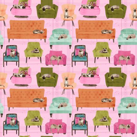 Multi Lounge Cats - Lazy Sunday ST-DPJ2897-MULTI