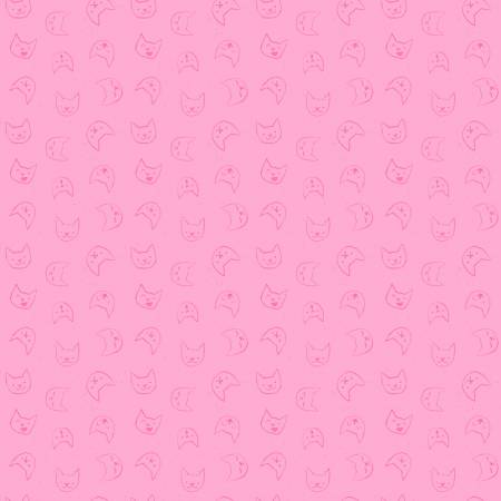 Emoti Cats Peony - Lazy Sunday ST-DPJ2898Peony,  sold in 1/2 yard increments