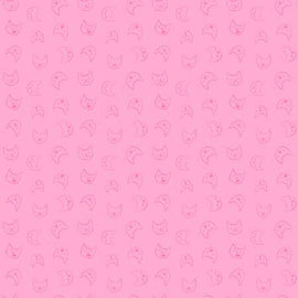 Emoti Cats Peony - Lazy Sunday ST-DPJ2898Peony,  sold in 1/2 yard increments