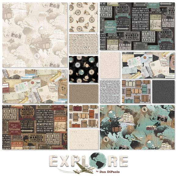 10in Squares Explore, 42pcs TSQ0484