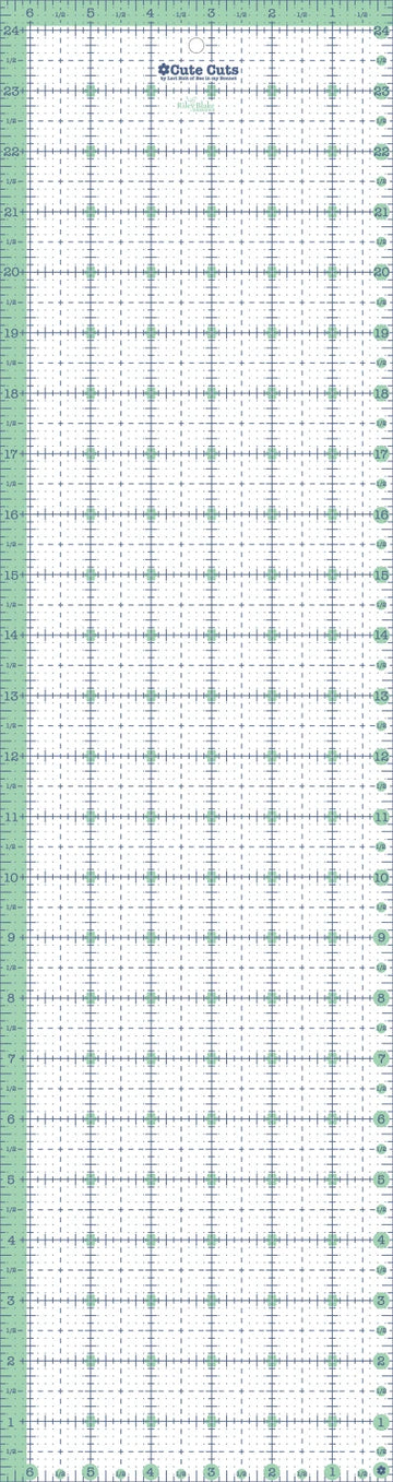 6-1/2in x 24-1/2in Cute Cut Ruler # STCC-11562