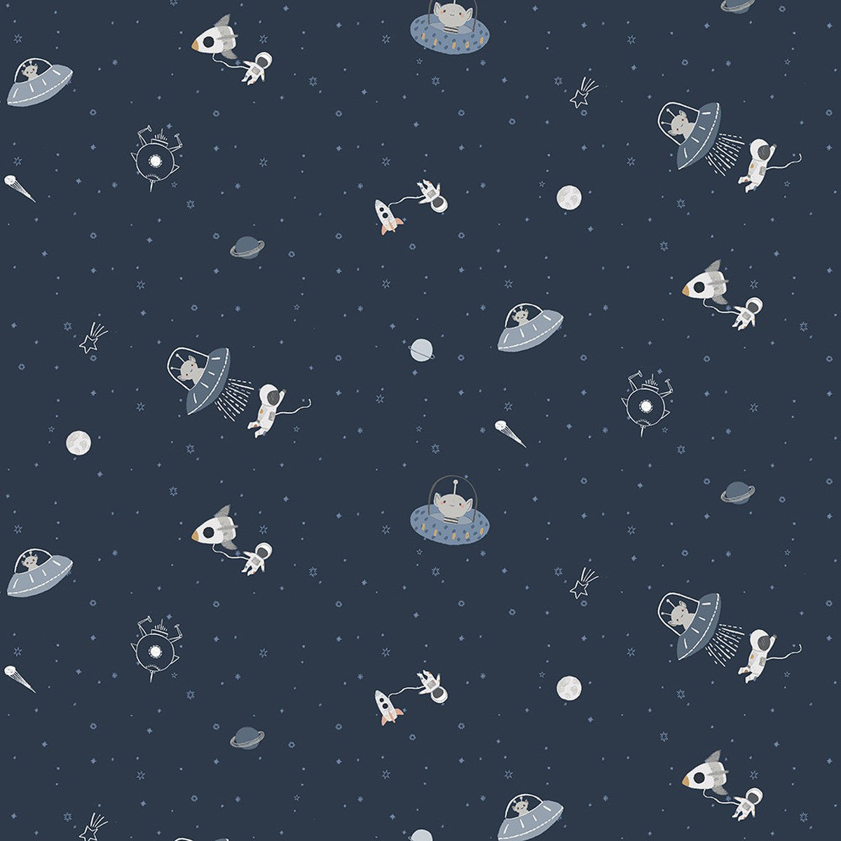 Dear Stella Fabrics To The Moon No Comet Phantom