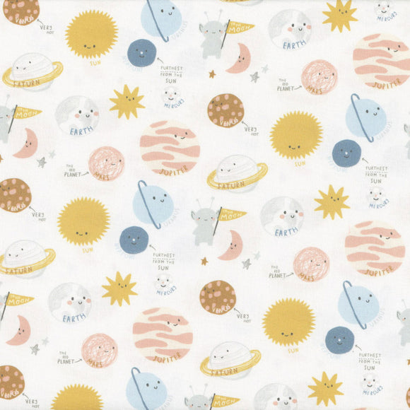 Dear Stella Fabrics To The Moon Planetary Glacier