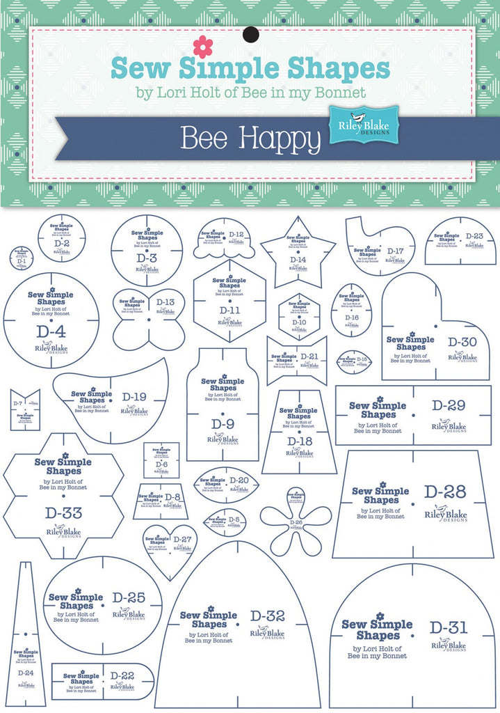 Lori Holt Bee Happy Template Set (33pcs)