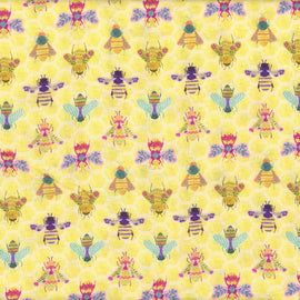 Bee Curious DPJ2705LimeLight,  sold in 1/2 yard increments