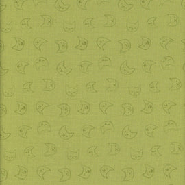 Emoti Cats Guacamole- Lazy Sunday ST-DPJ2898GUACAMOLE,  sold in 1/2 yard increments