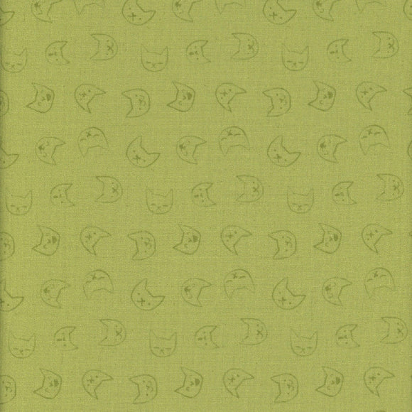 Emoti Cats Guacamole- Lazy Sunday ST-DPJ2898GUACAMOLE,  sold in 1/2 yard increments