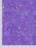 Purple Utopia Small Metallic Paint Splatters
