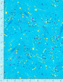 Turquois Utopia Small Metallic Paint Splatters-2