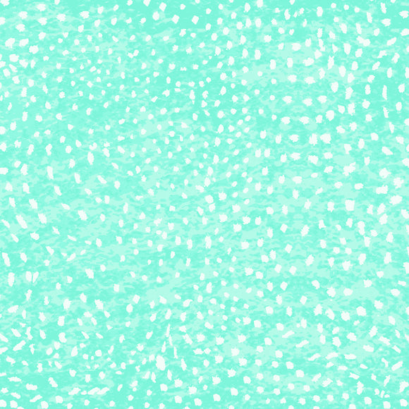 Teal Love is in the Air Dots Valentines # Y4295-104,  sold in 1/2 yard increments