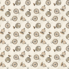 Cream Explore Digital Time Zone Y4301-57