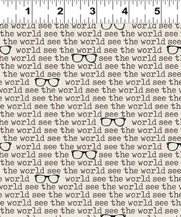 Light Khaki Explore See the World Y4302-11  Fabric - StoryQuilts.com