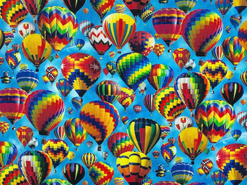 Elizabeth Studio Up in the Air, hot air baloon   - StoryQuilts.com