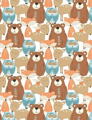 Winsome Critters all over, 36253-128 sold in 1/2 yards   - StoryQuilts.com
