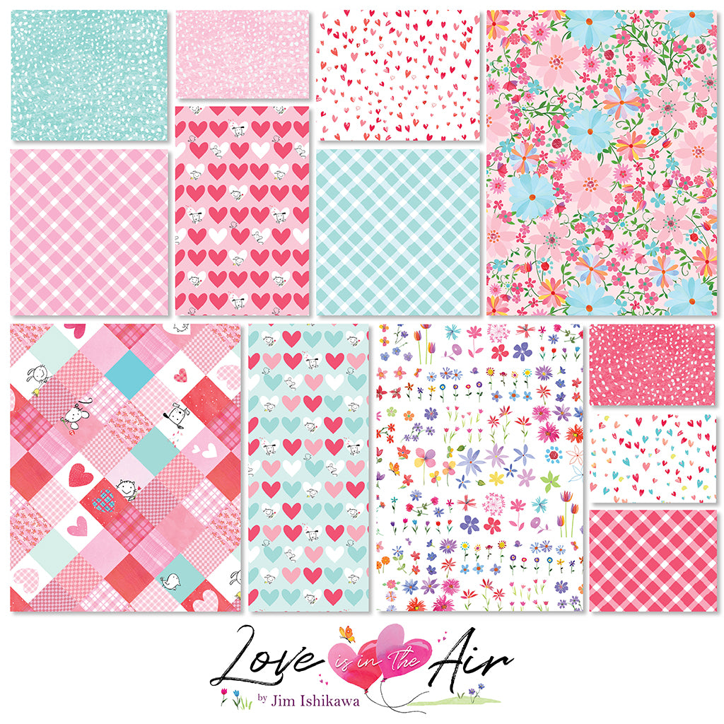 5in Squares Love is in the Air, 42pcs  SQ0485