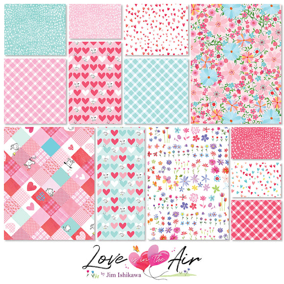 5in Squares Love is in the Air, 42pcs  SQ0485