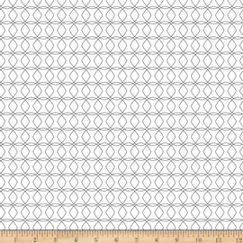 Juniper Intertwine White  Fabric - StoryQuilts.com