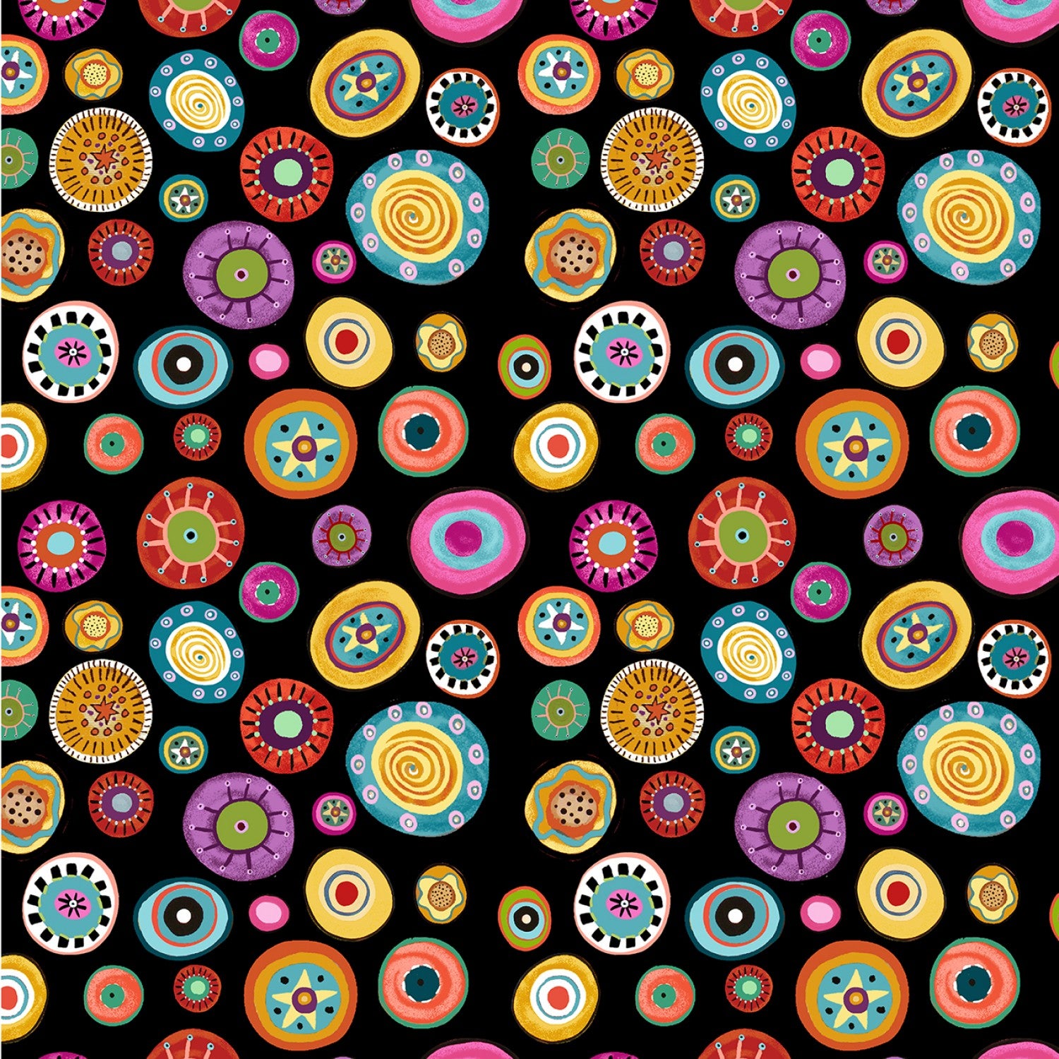 Large Fantasy Dots Digitally Printed # 10433B-12