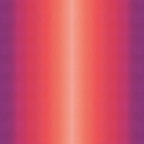 Purple-Peach-Coral Multi Gelato Ombre by Maywood Studios.  Sold in 1/2 yard increments