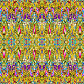 Gold Lava Digital - Duets by Benartex,  sold in 1/2 yard increments