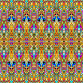 Multi Lava Digital- Duets by Benartex,  sold in 1_2 yard increments