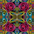 Heartscapes - Curlique Red/Multi By Paula Nadelstern 13146-10,  sold in 1/2 yard increments-2