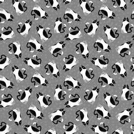 Grey Whimsical Cats from Purrfect Cats by Terry Runyan Collection