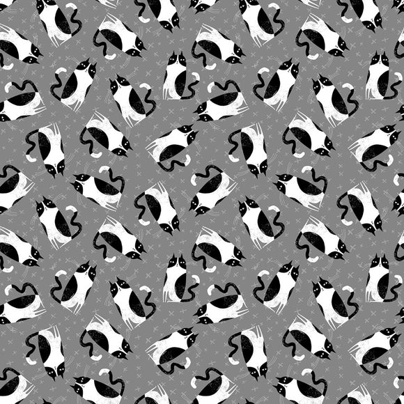 Grey Whimsical Cats from Purrfect Cats by Terry Runyan Collection