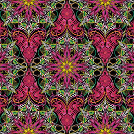 Red/Multi Byzantium,  sold in 1/2 yard increments