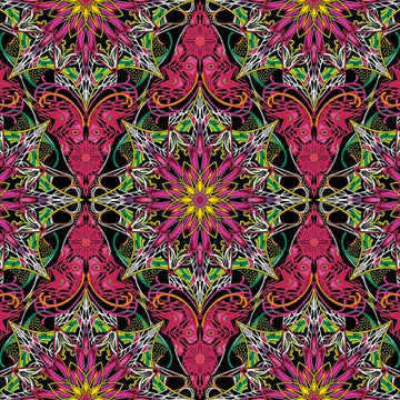Red/Multi Byzantium,  sold in 1/2 yard increments