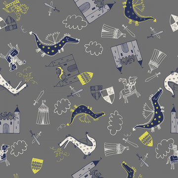 Gray Camelot  Fabric - StoryQuilts.com