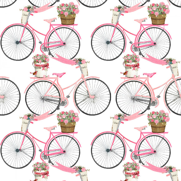 White Flower Bicycles from 3 Wishes