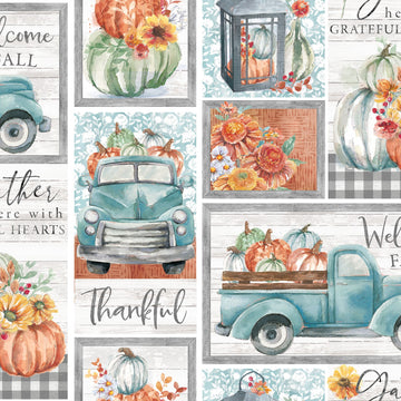 A Greatful Patchwork from 3 Wishes 19566-MLT,  sold in half yard increments