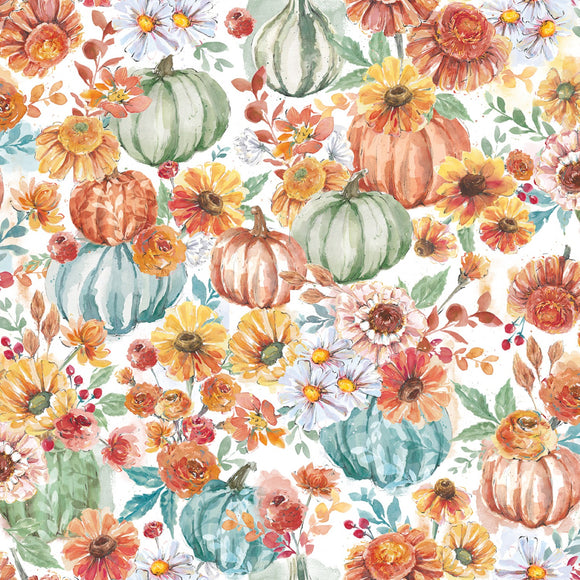 White Harvest Garden from 3 Wishes,  sold in half yard increments