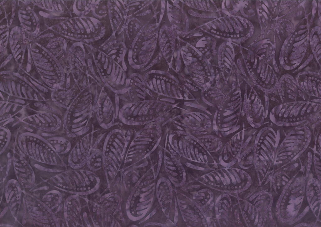 Purple Floral Batik by Wilmington