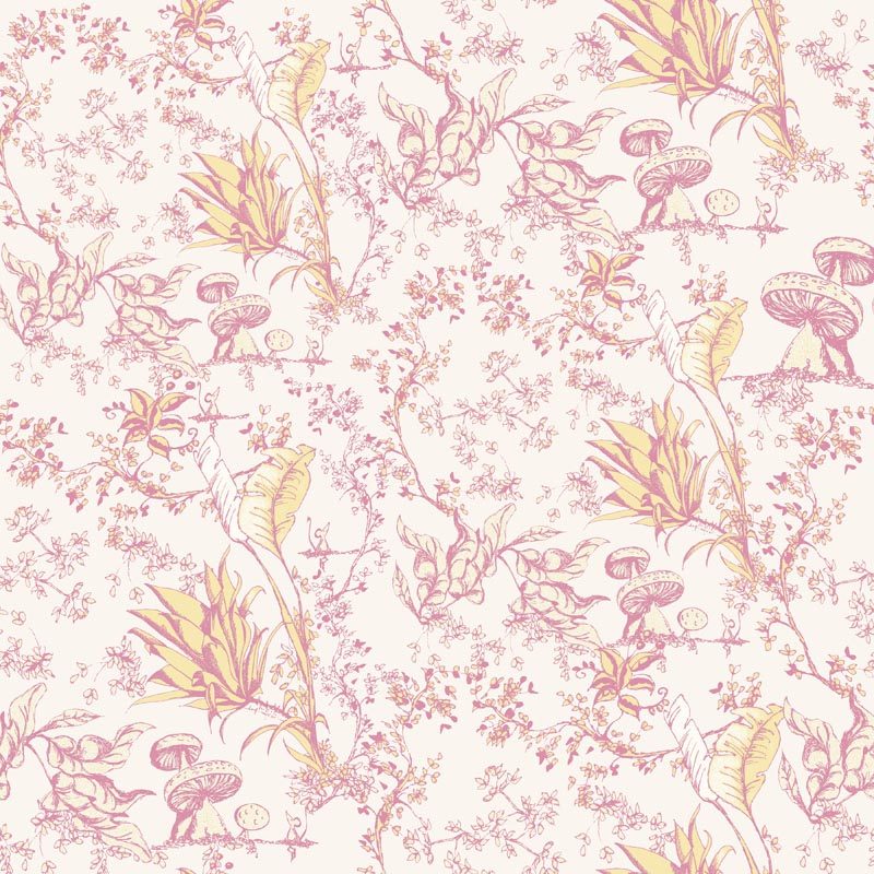 Sweet Baby - Mushroom Print - Pink