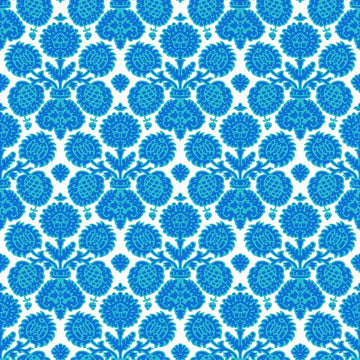 Happy Camper - Krysta - Blue  Fabric - StoryQuilts.com