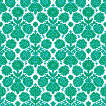 Happy Camper - Krysta - Turquoise  Fabric - StoryQuilts.com
