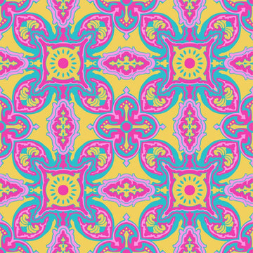 Happy Camper - Nicole - Yellow  Fabric - StoryQuilts.com